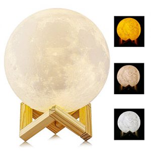 3D Mond Lampe für romantisches Mondlicht