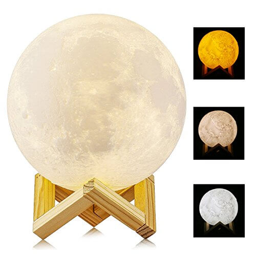 20 cm 3D Mond Lampe Mondlampe verschiedene Motive Durchmesser 20cm oder 15cm 