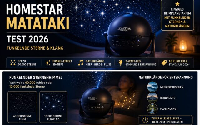 Homestar Matataki Test 2026: funkelnde Sterne & Klang