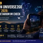 Omegon Universe2go AR-Planetarium mit Smartphone zeigt Sternbilder und Planeten am echten Nachthimmel